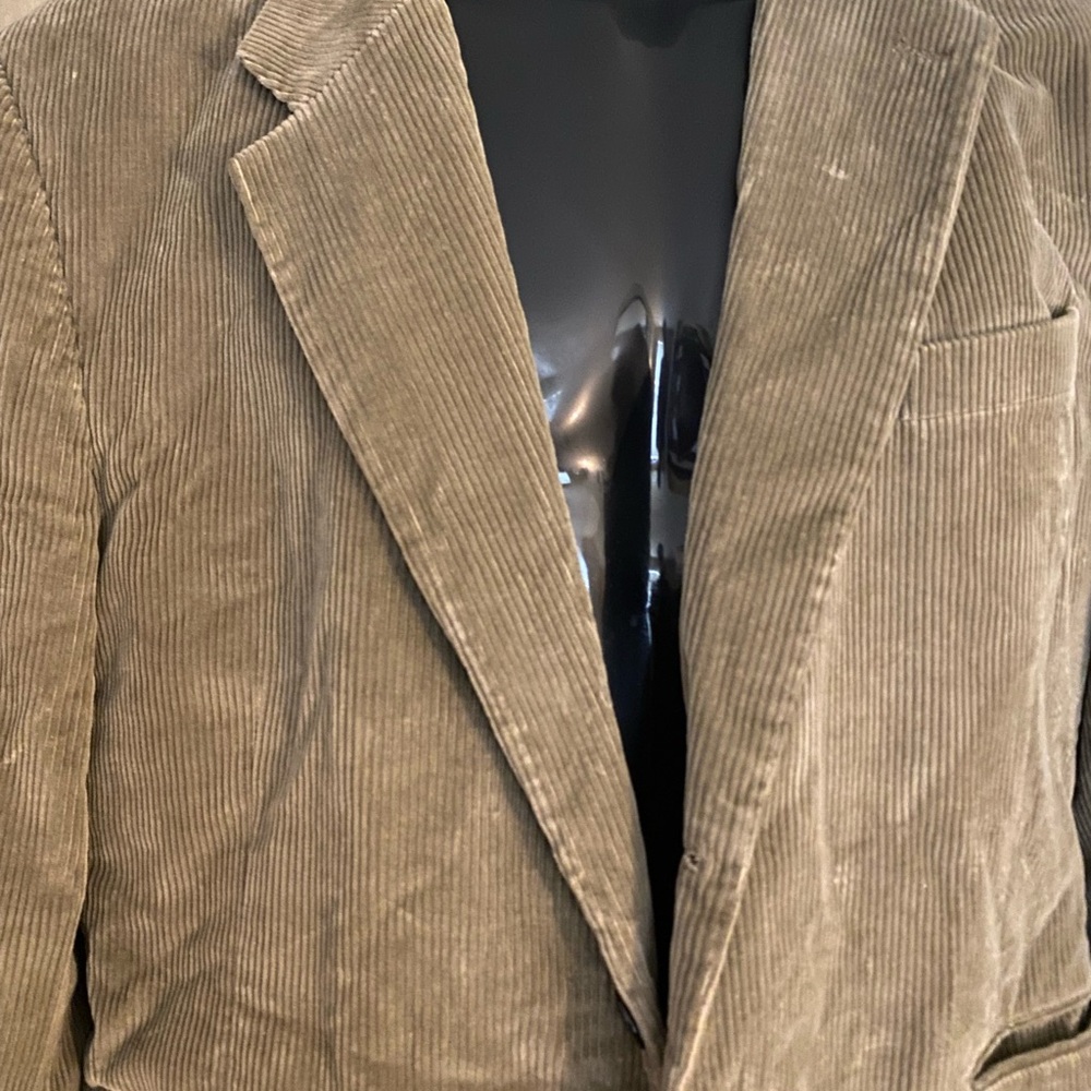 Men's Corduroy Sport Coat in khaki color